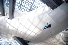 Il nuovo centro congressi all’Eur di Roma, soprannominato la “Nuvola”, dell’architetto Massimiliano Fuksas - 19 luglio 2016 (ANSA/CLAUDIO PERI)